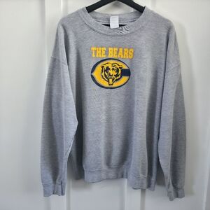 Gildan Vintage Chicago Bears Sweatshirt - Distressed Graphic - Y2K size L